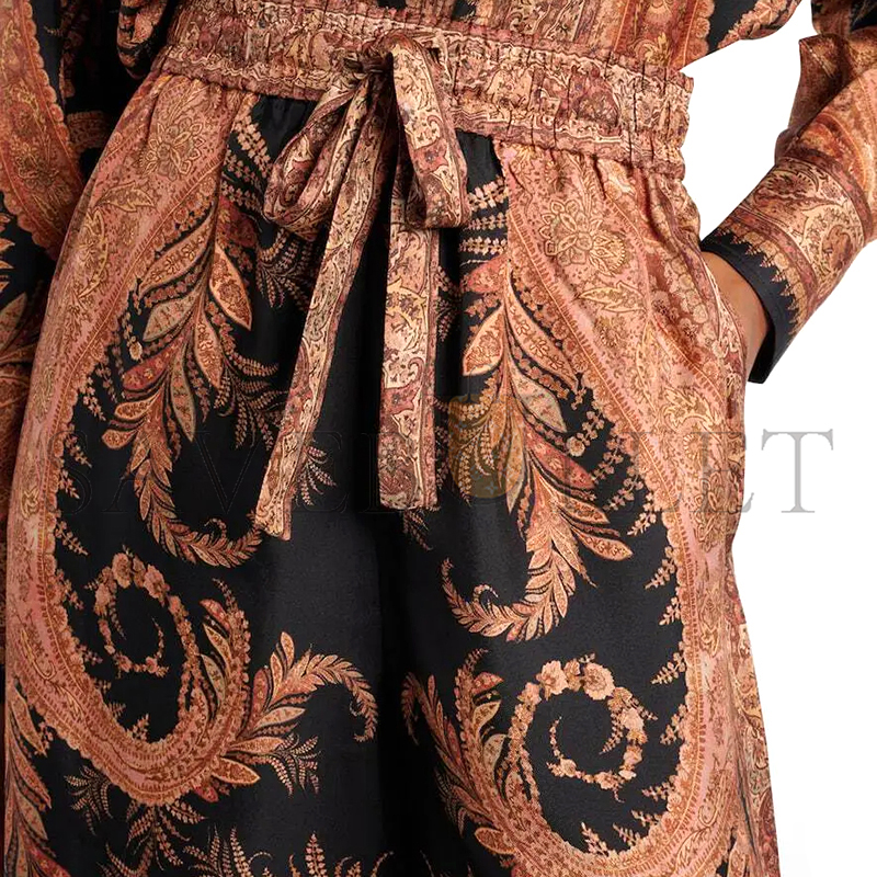 ZIMMERMANN PAISLEY-PRINT DRAWSTRING TROUSERS 1111PF251